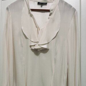Lafayette 148 New York Silk Blouse – Cream
